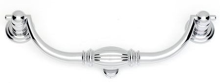 Alno A233-6-PC: 6" cc Tuscany Drop Bail Pull - Polished Chrome