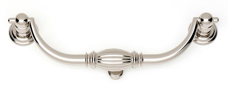 Alno A233-6-PN: 6" cc Tuscany Drop Bail Pull - Polished Nickel