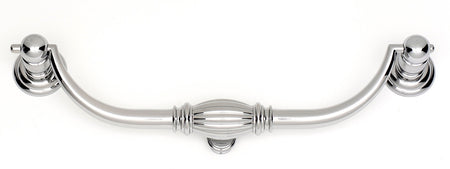 Alno A233-8-PC: 8" cc Tuscany Drop Bail Pull - Polished Chrome