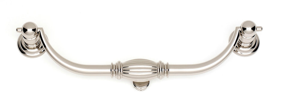 Alno A233-8-PN: 8" cc Tuscany Drop Bail Pull - Polished Nickel
