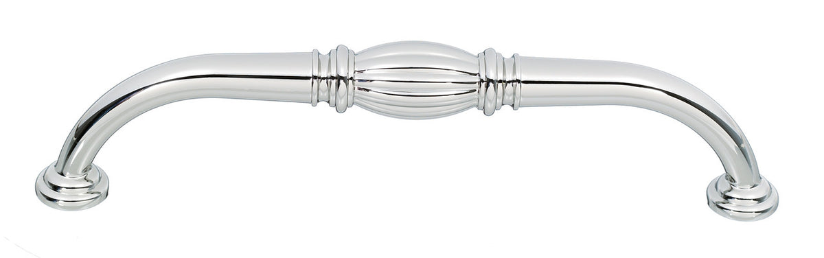 Alno A234-6-PB/NL: 6" cc Tuscany Cabinet Pull - Unlacquered Brass