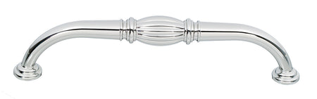 Alno A234-6-PB/NL: 6" cc Tuscany Cabinet Pull - Unlacquered Brass