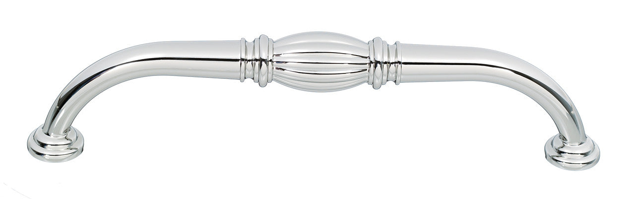 Alno A234-6-PB/NL: 6" cc Tuscany Cabinet Pull - Unlacquered Brass