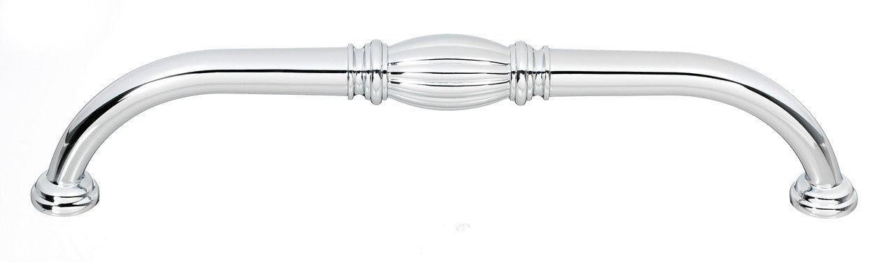 Alno A234-8-PB/NL: 8" cc Tuscany Cabinet Pull - Unlacquered Brass