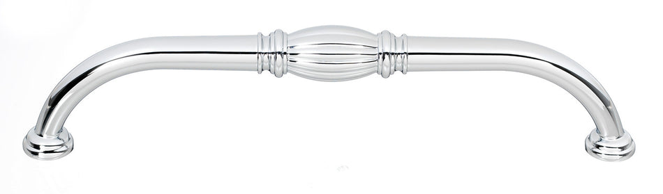 Alno A234-8-PB/NL: 8" cc Tuscany Cabinet Pull - Unlacquered Brass