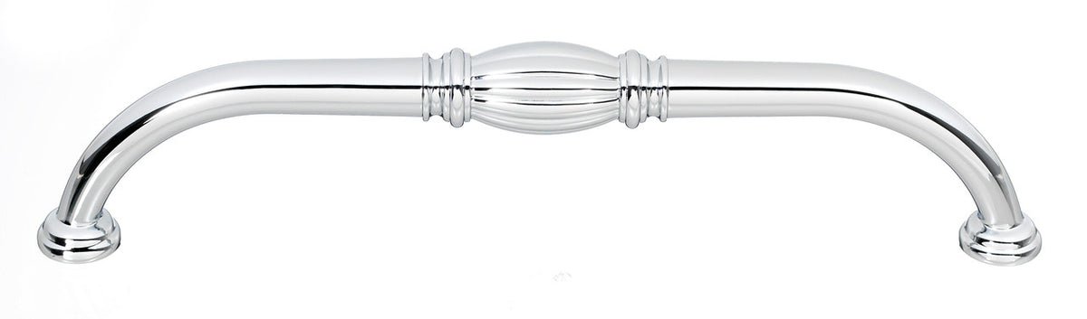 Alno A234-8-PB/NL: 8" cc Tuscany Cabinet Pull - Unlacquered Brass