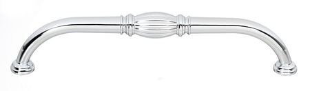 Alno A234-8-PB/NL: 8" cc Tuscany Cabinet Pull - Unlacquered Brass