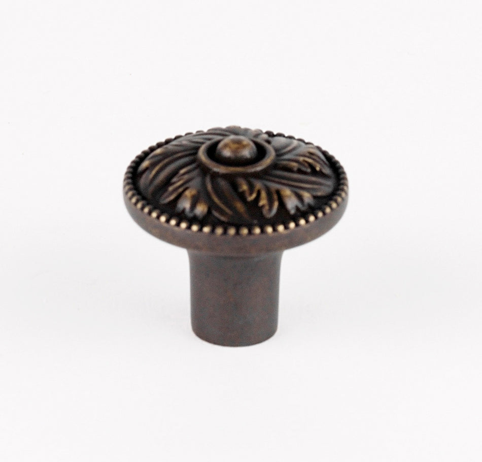 Alno A235-14-BARC: 1-1/4" Hickory Cabinet Knob - Barcelona