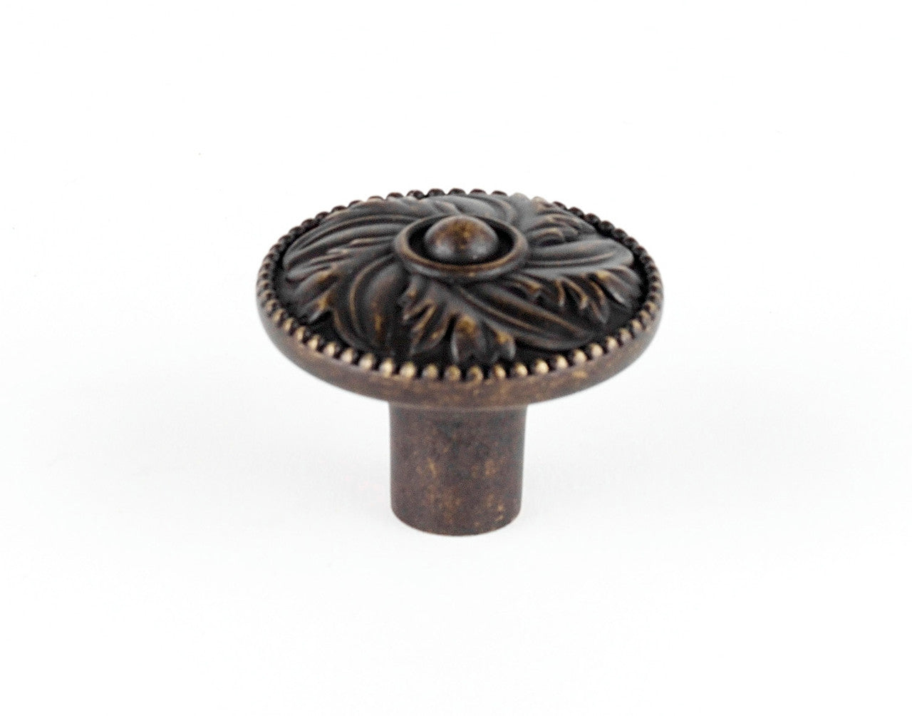 Alno A235-38-BARC: 1-1/2" Hickory Cabinet Knob - Barcelona