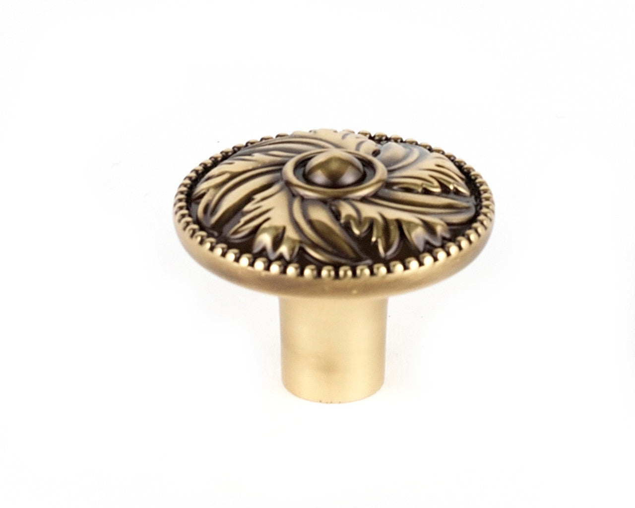 Alno A235-38-PA: 1-1/2" Hickory Cabinet Knob - Polished Antique