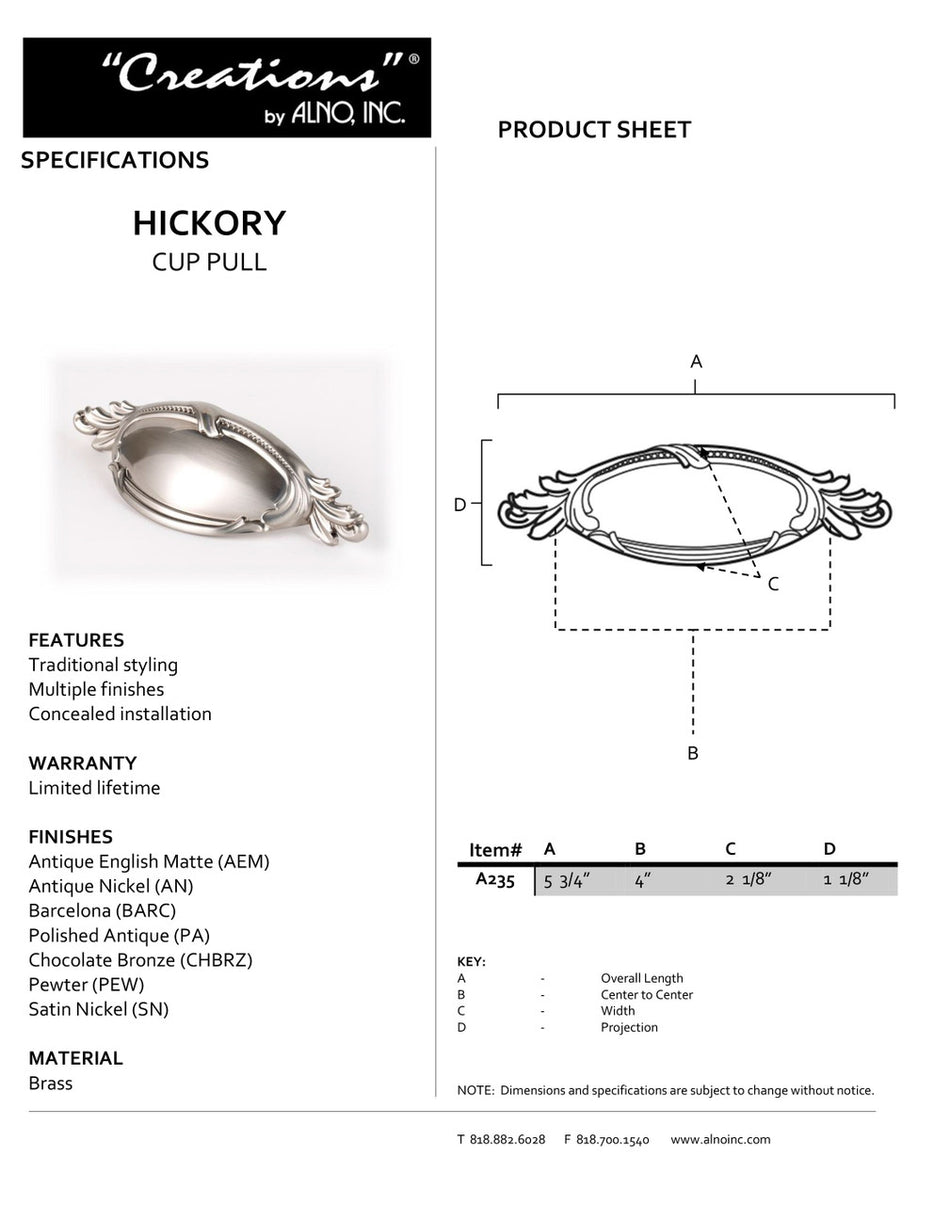 Specificaton Sheet