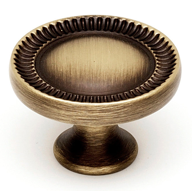 Alno A240-14-AEM: 1-1/4" Regal Cabinet Knob - Antique English Matte