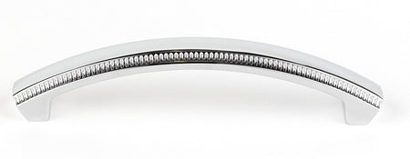 Alno A240-4-PB/NL: 4" cc Regal Cabinet Pull - Unlacquered Brass