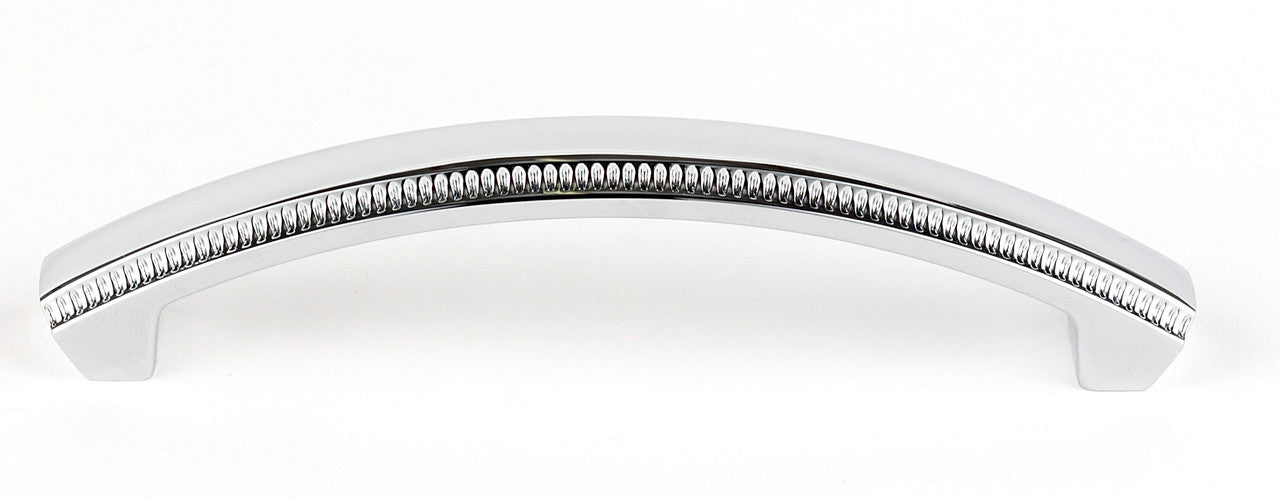 Alno A240-4-PB/NL: 4" cc Regal Cabinet Pull - Unlacquered Brass