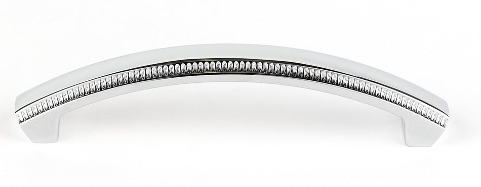 Alno A240-4-PB/NL: 4" cc Regal Cabinet Pull - Unlacquered Brass