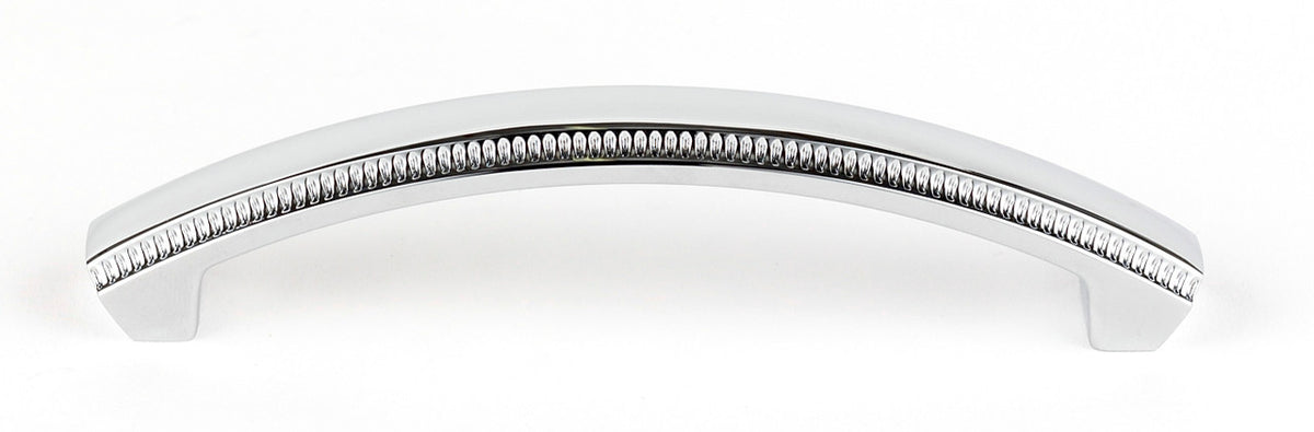 Alno A240-6-PB/NL: 6" cc Regal Cabinet Pull - Unlacquered Brass