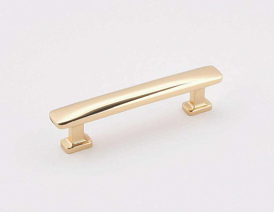 Alno A252-3-PB: 3" cc Cloud Modern Cabinet Pull - Polished Brass