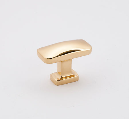 Alno A252-38-PB/NL: 1-1/2" Cloud Modern Cabinet Knob - Unlacquered Brass