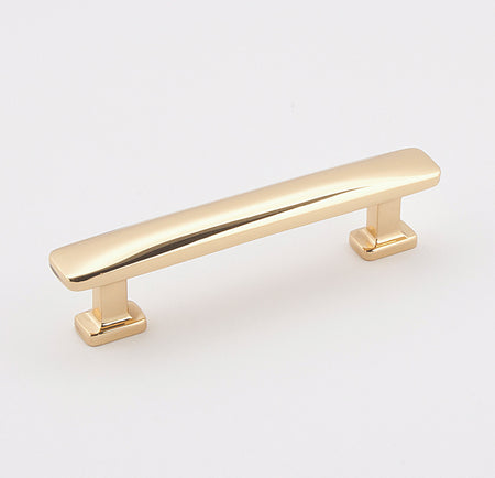 Alno A252-4-PB: 4" cc Cloud Modern Cabinet Pull - Polished Brass