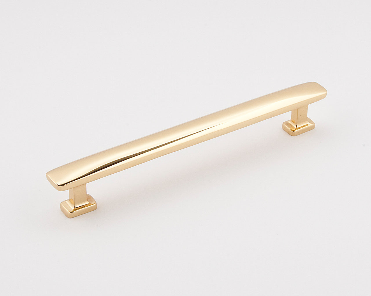 Alno A252-6-PB: 6" cc Cloud Modern Cabinet Pull - Polished Brass