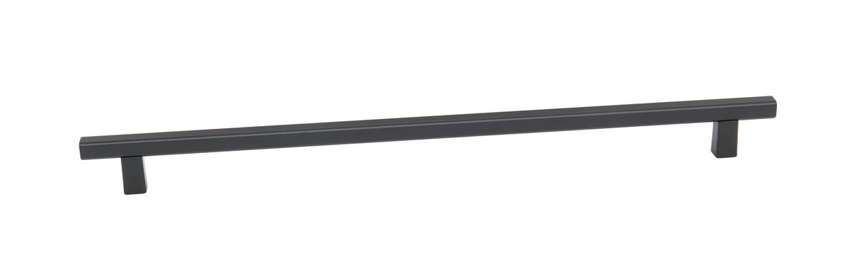 Alno A2805-12-MB: 12" cc Quadrato Smooth Bar Cabinet Pull - Matte Black
