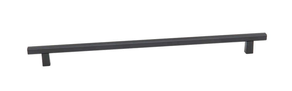 Alno A2805-12-MB: 12" cc Quadrato Smooth Bar Cabinet Pull - Matte Black
