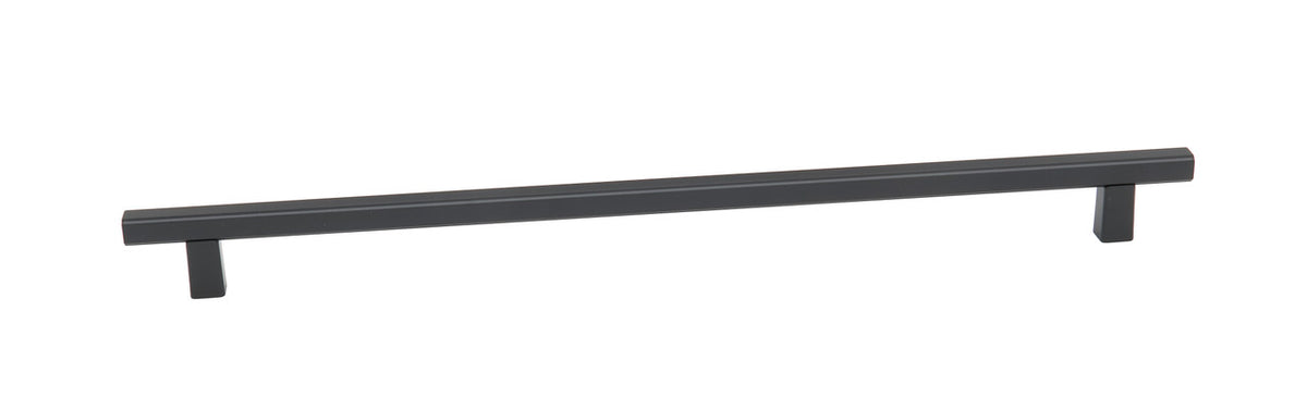 Alno A2805-18-MB: 18" cc Quadrato Smooth Bar Cabinet Pull - Matte Black