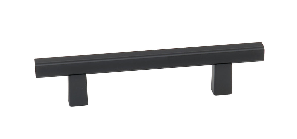 Alno A2805-3-MB: 3" cc Quadrato Smooth Bar Cabinet Pull - Matte Black