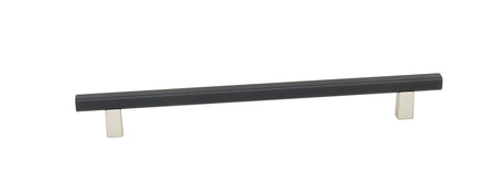 Alno A2805-8-MN/MB: 8" cc Quadrato Smooth Bar Cabinet Pull - Matte Nickel/Matte Black