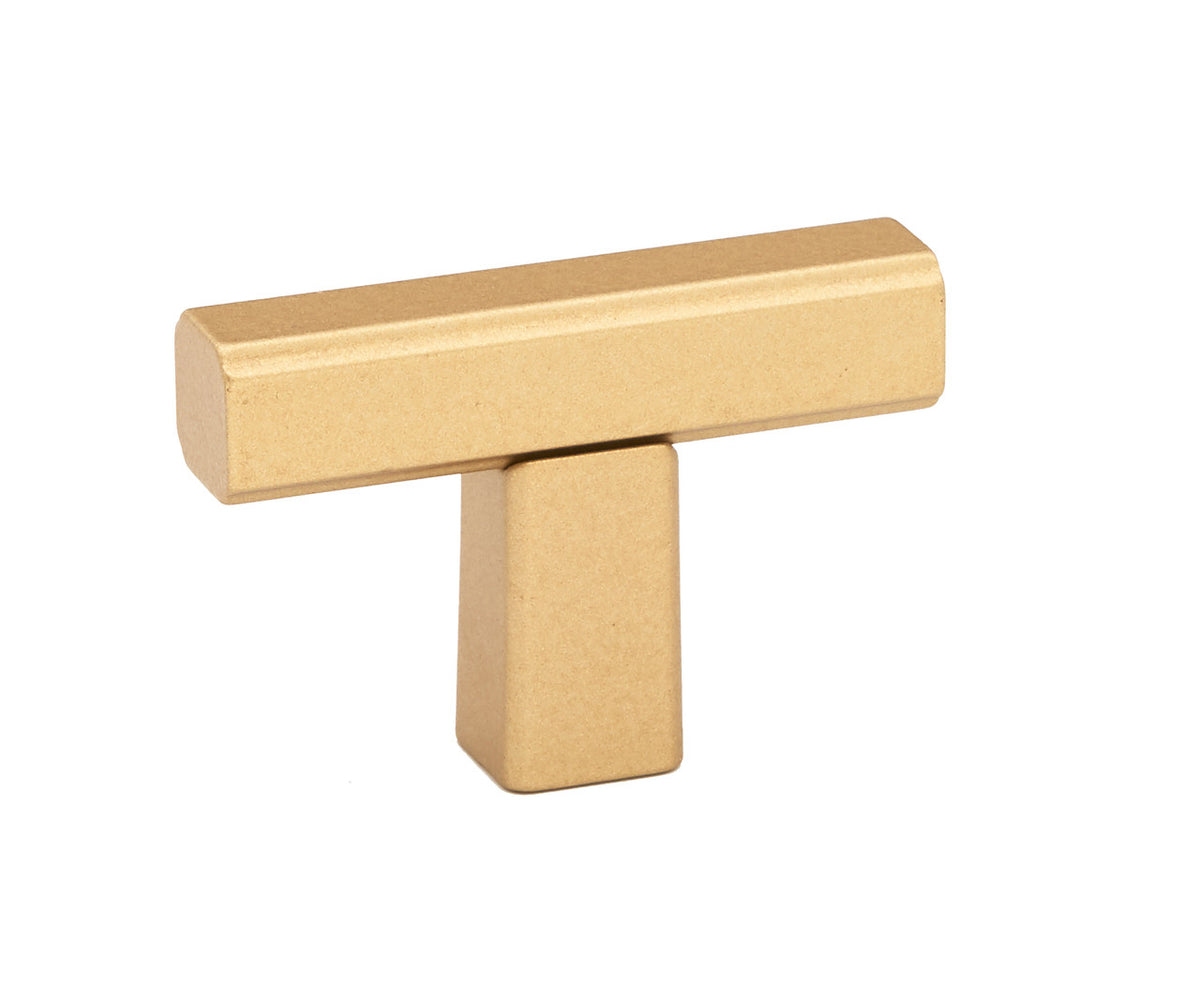 Alno A2805-CHP: 1-3/4" Quadrato Smooth T-Bar Cabinet Knob - Champagne