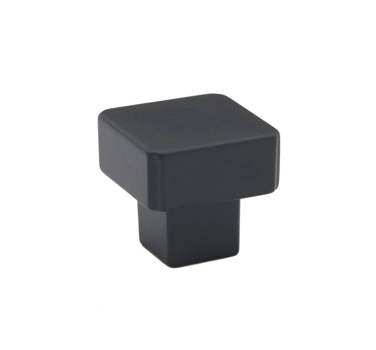 Alno A2855-MB: 1-1/4" Quadrato Square Smooth Cabinet Knob - Matte Black