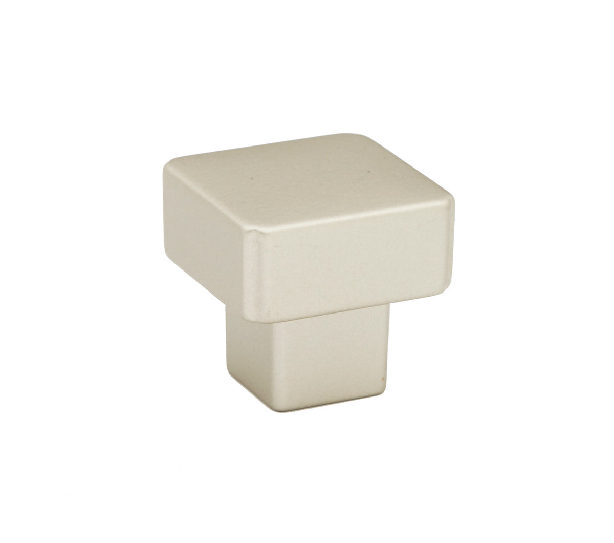 Alno A2855-MN: 1-1/4" Quadrato Square Smooth Cabinet Knob - Matte Nickel