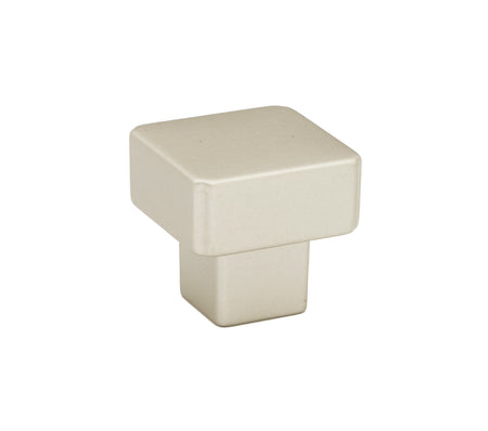 Alno A2855-MN: 1-1/4" Quadrato Square Smooth Cabinet Knob - Matte Nickel
