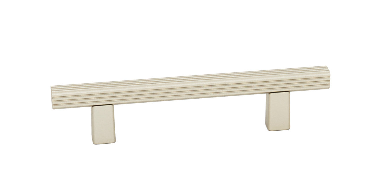 Alno A2905-35-MN: 3-1/2" cc Quadrato Grooved Bar Cabinet Pull - Matte Nickel