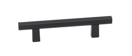 Alno A2905-4-MB: 4" cc Quadrato Grooved Bar Cabinet Pull - Matte Black