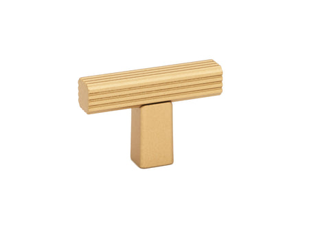 Alno A2905-CHP: 1-3/4" Quadrato Grooved T-Bar Cabinet Knob - Champagne