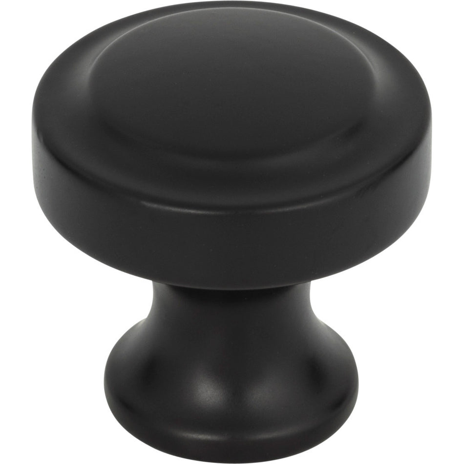 Atlas A300-BL: 1-1/4" Bradbury Cabinet Knob - Matte Black