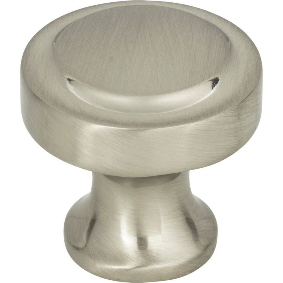 Atlas A300-BRN: 1-1/4" Bradbury Cabinet Knob - Brushed Nickel