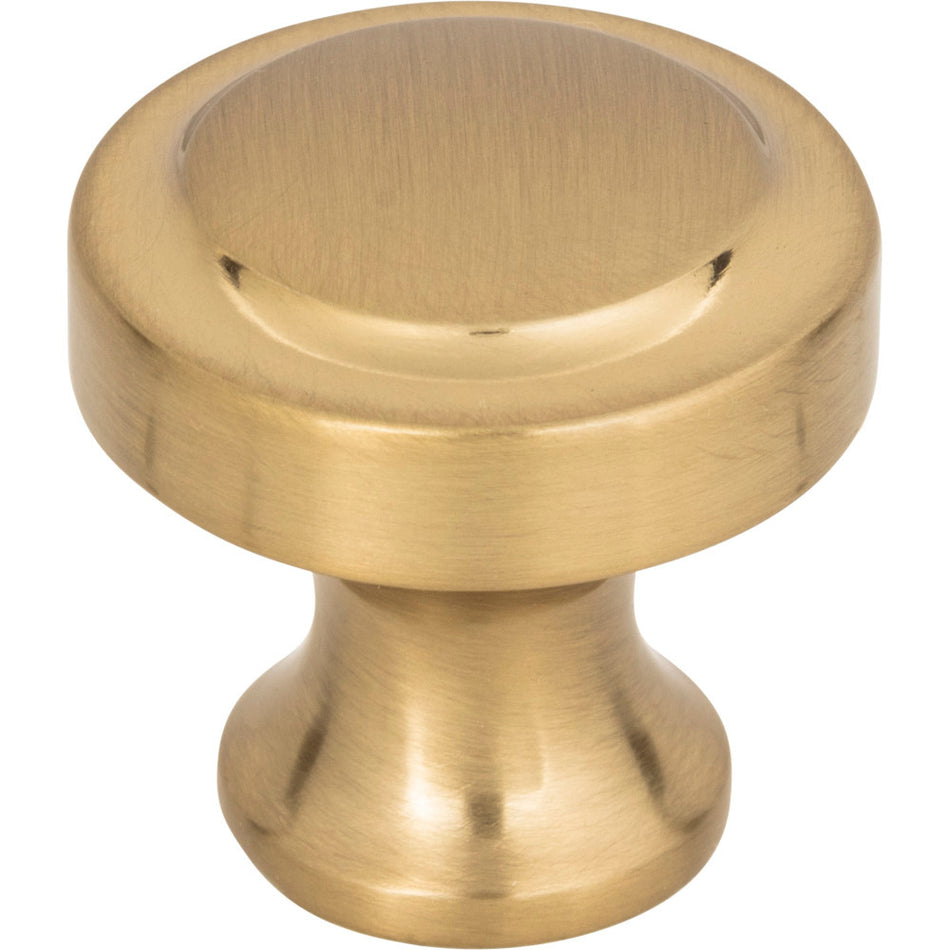 Atlas A300-WB: 1-1/4" Bradbury Cabinet Knob - Warm Brass