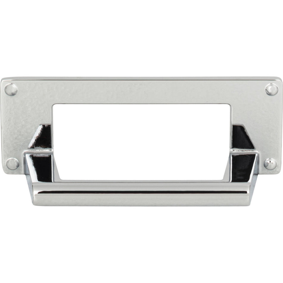 Atlas A301-CH: 3" cc Bradbury Cup Cabinet Pull - Polished Chrome