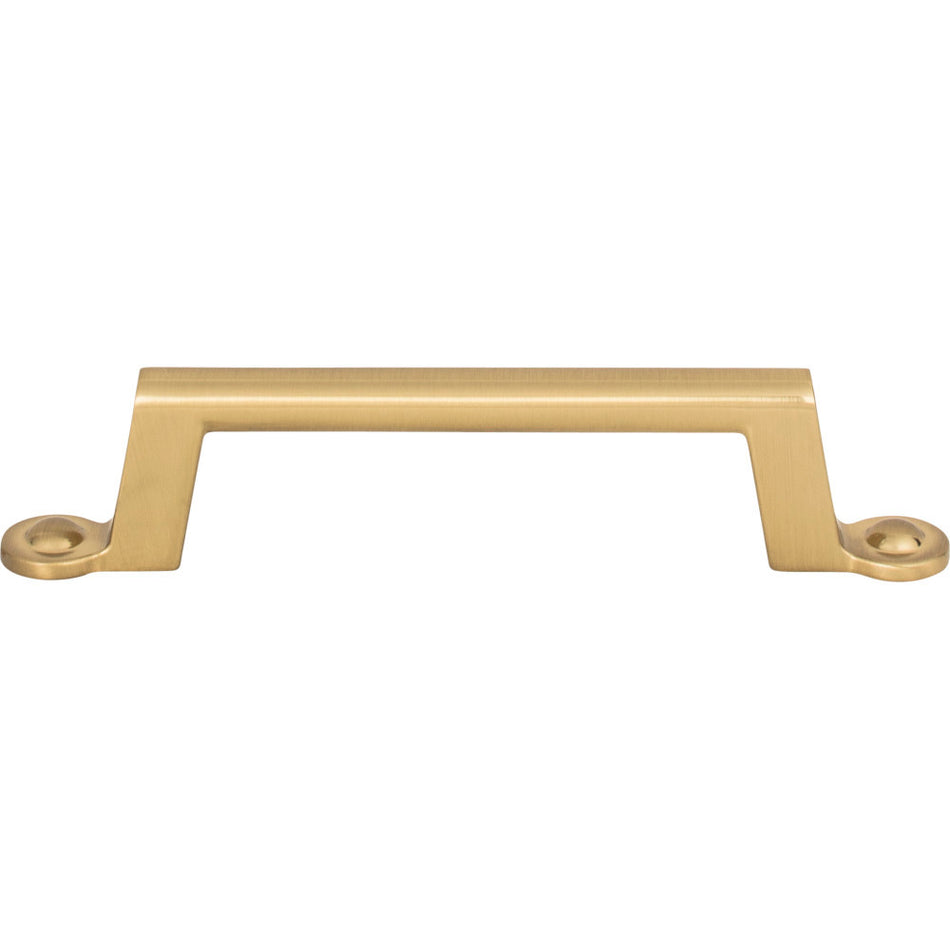 Atlas A302-WB: 3-3/4" cc Bradbury Cabinet Pull - Warm Brass