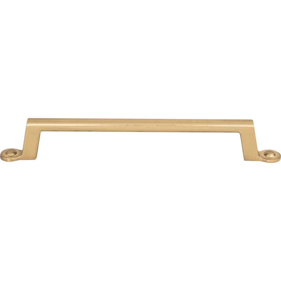 Atlas A304-WB: 6-5/16" cc Bradbury Cabinet Pull - Warm Brass