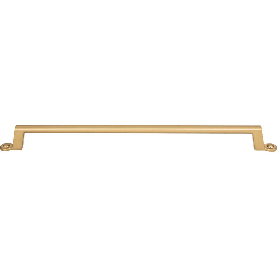 Atlas A305-WB: 12" cc Bradbury Cabinet Pull - Warm Brass