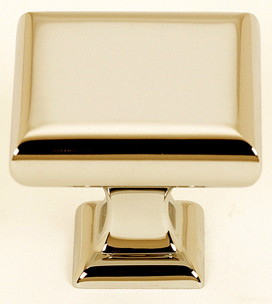 Alno A310-14-PB: 1-1/4" Manhattan Square Cabinet Knob - Polished Brass