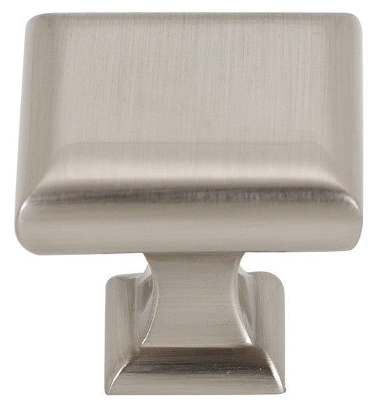 Alno A310-14-SN: 1-1/4" Manhattan Square Cabinet Knob - Satin Nickel