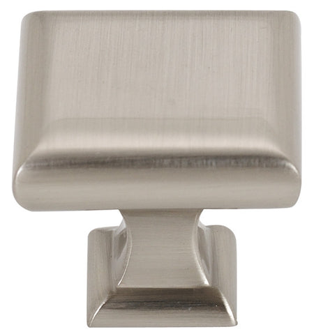 Alno A310-14-SN: 1-1/4" Manhattan Square Cabinet Knob - Satin Nickel