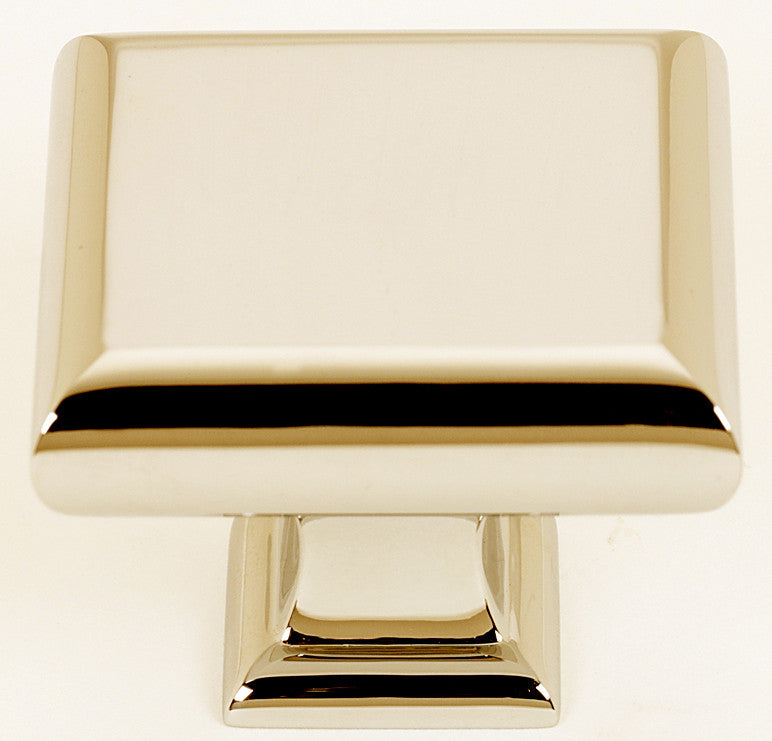 Alno A310-45-PB: 1-3/4" Manhattan Square Cabinet Knob - Polished Brass