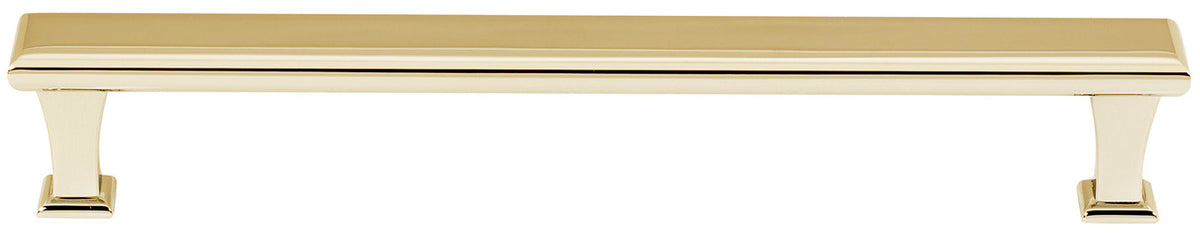Alno A310-8-PB: 8" cc Manhattan Cabinet Pull - Polished Brass
