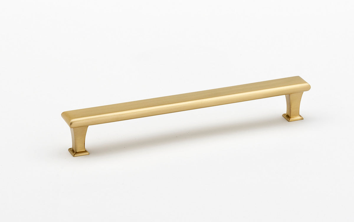Alno A310-8-SB: 8" cc Manhattan Cabinet Pull - Satin Brass