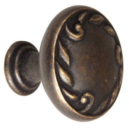 Alno A3650-14-BARC: 1-1/4" Ornate Cabinet Knob - Barcelona